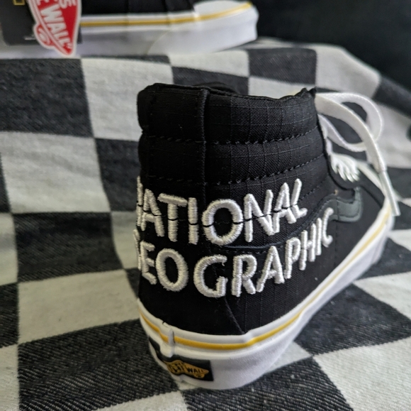 Vans National Geographic Box Logo SK8 Hi Reissue Women Black White (2020) 1223 - Picture 8 of 12
